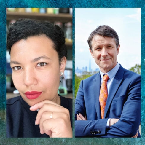 Headshot of Deanna Rodger and Nick Merriman